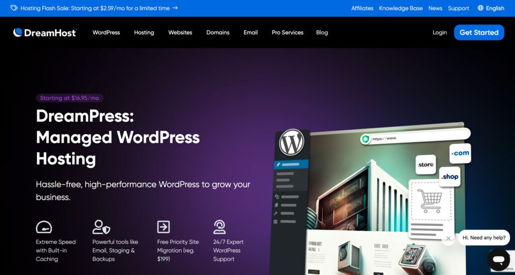 DreamPress Managed WordPress Hosting